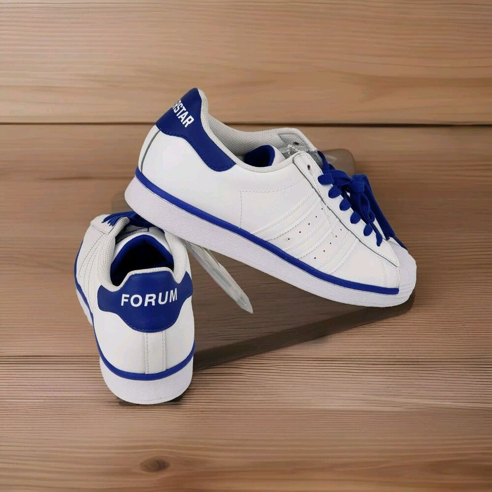 Adidas Superstar vs Forum FV8275 Men's Size 9.5 White Blue Black Shell Toe Shoes